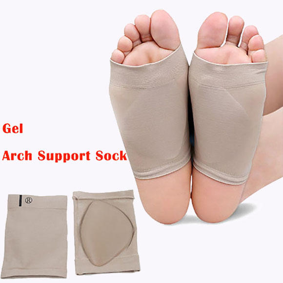 Wholesaler Foot care silicone Sleeve Flat Feet Orthotics Plantar Fasciitis Socks