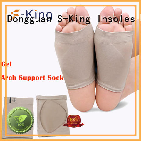 plantar silicone foot S-King Brand arch support socks supplier