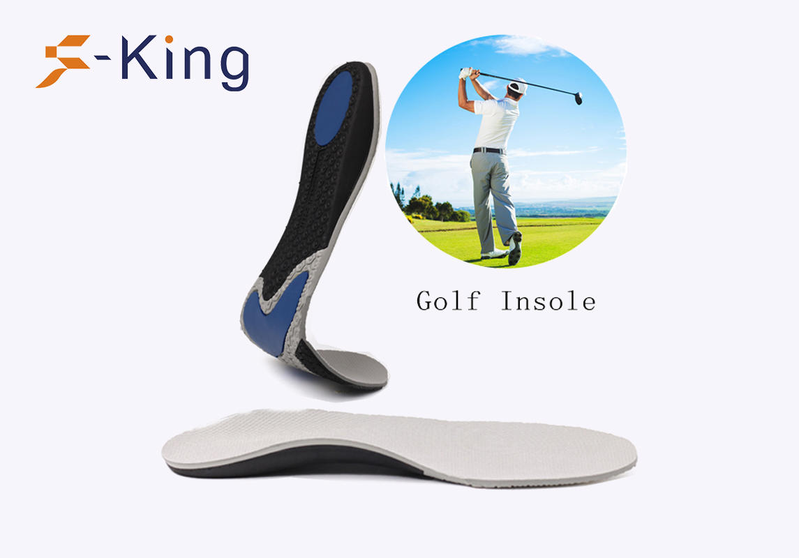 S-King-Best Foot Care Anti Slip Shock Absorption Full Length Eva Golf Insole 