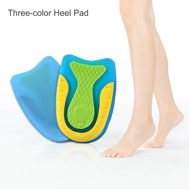 High-elastic shock absorption men and women protective heel insole half yard heel cushion