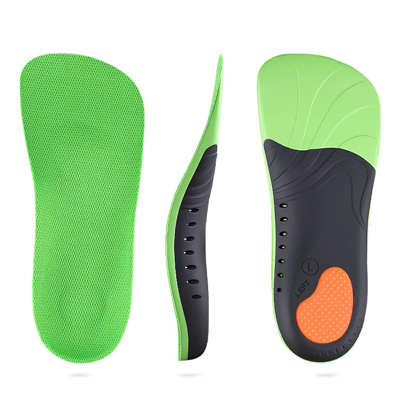 Comfortable arch support insole sports shock absorption leisure half pad for flat arch support