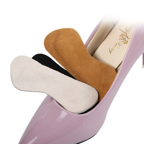 Lady leather shoe heel liner protector, leather heel grips, heel liners