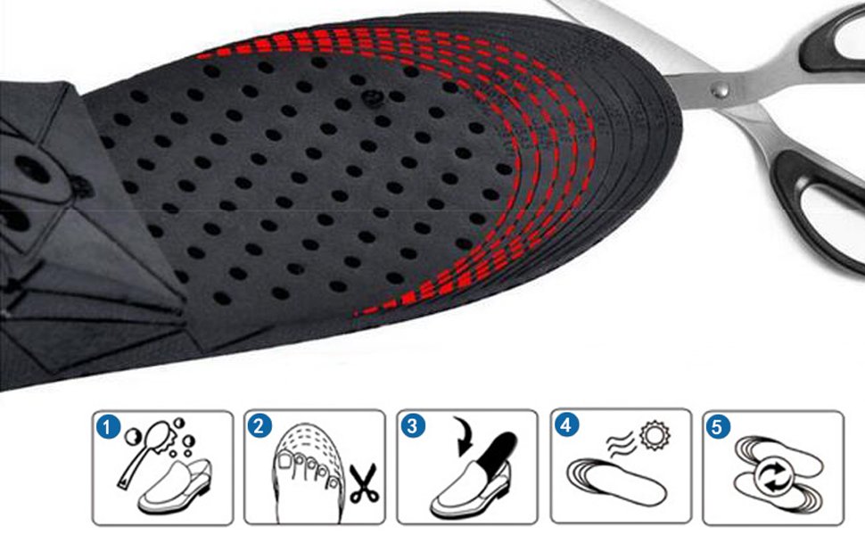S-King-Height Increase Shoe Insoles | 2-layer Height Increase Elevator Shoes Invisible-3