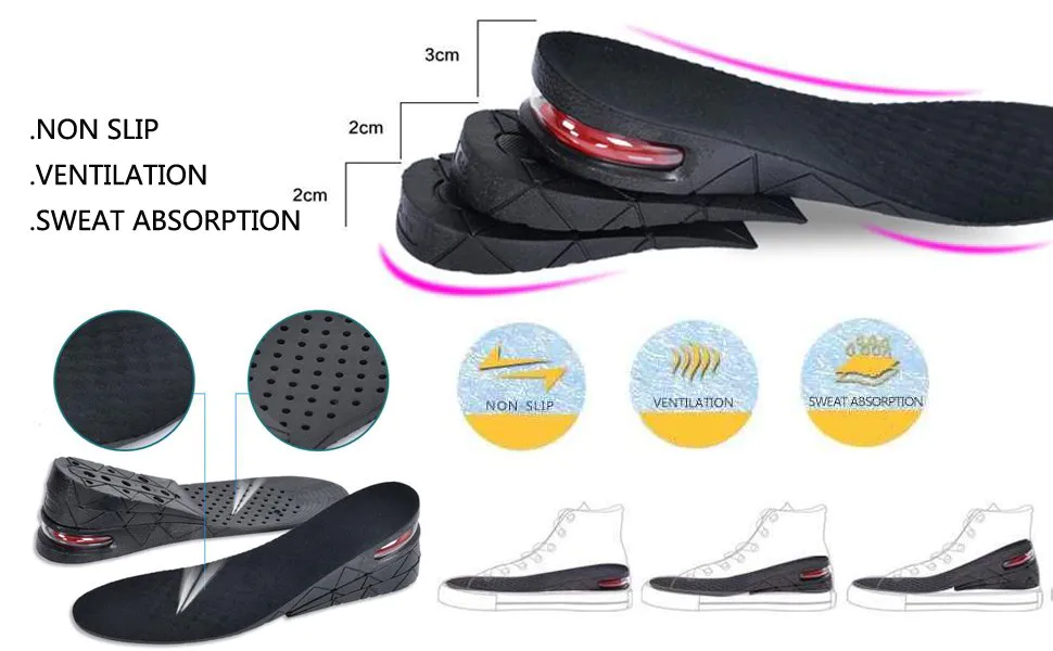 kit invisible boosting height insoles insert S-King