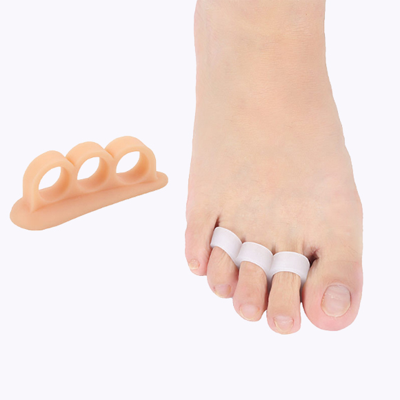 Three Hole Soft gel straightener toe separator straighten , Toe stretchers-6