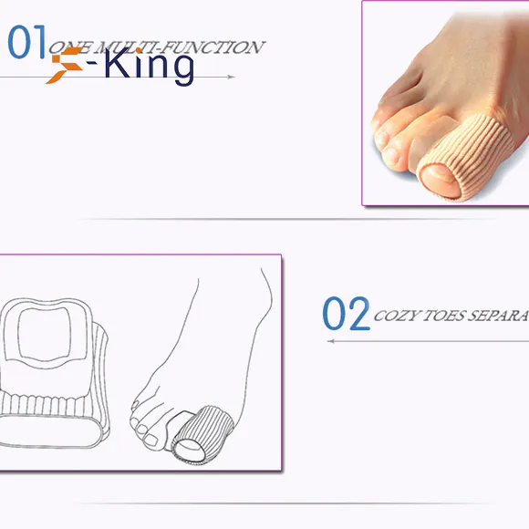 three stretcher big corn gel toe separators for bunions S-King Brand