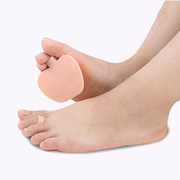 Silicone Metatarsal Pad,soft gel medical metatarsal pad with toe spreader-7