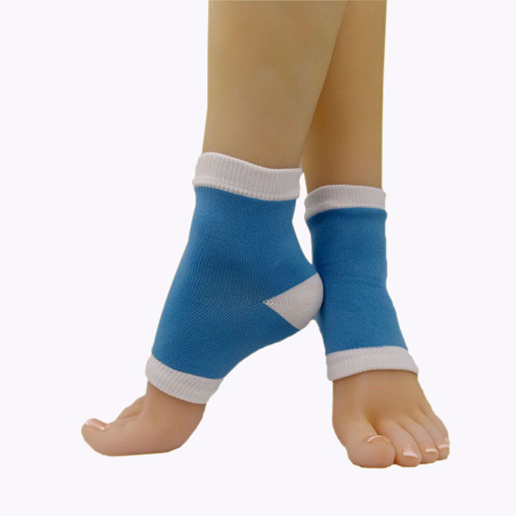 Cooling gel heel insole socks for spa, moisturizing silicon gel socks-4