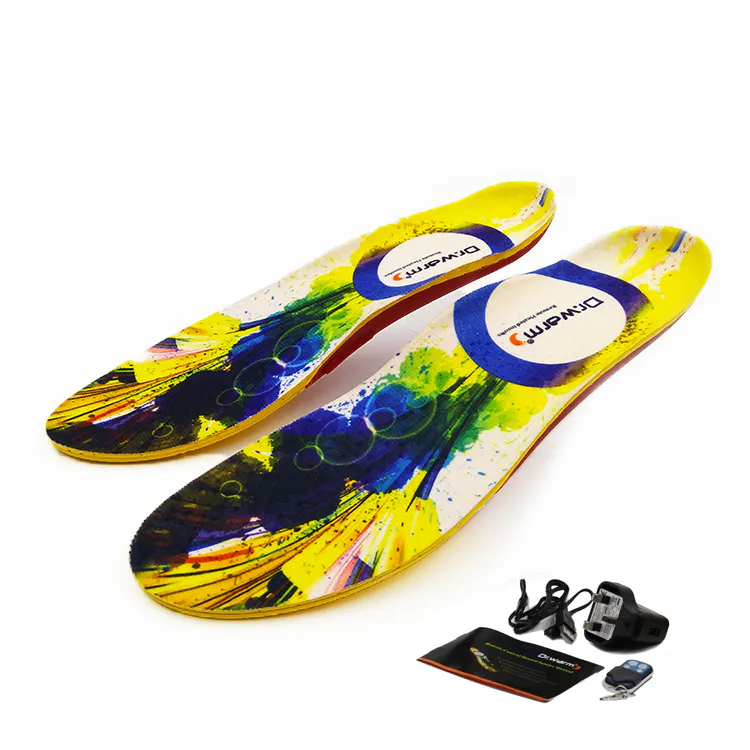 Remote Control Shoes Heated Insoles Rechargeable Usb Heated Warmer Insole with Electric Battery