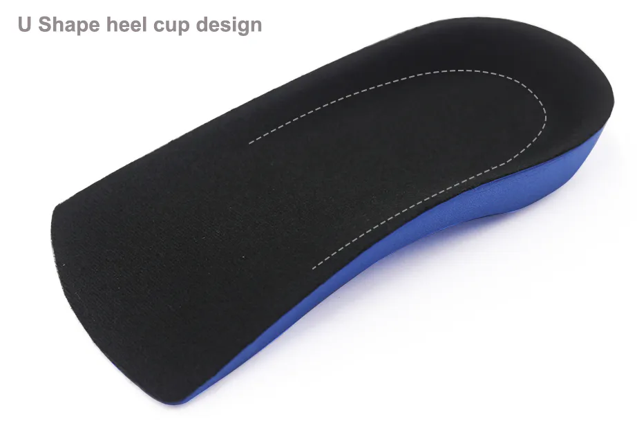 3/4 Orthotics Shoe Insoles Arch Support Flat Foot Plantar Fasciitis