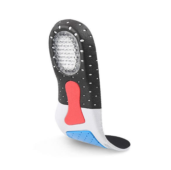 Unisex Full Length Arch Support Orthotics Insoles, Heel Pain Relief, Shock Absorption for Walking, Running and Hiking, Cuttable Size