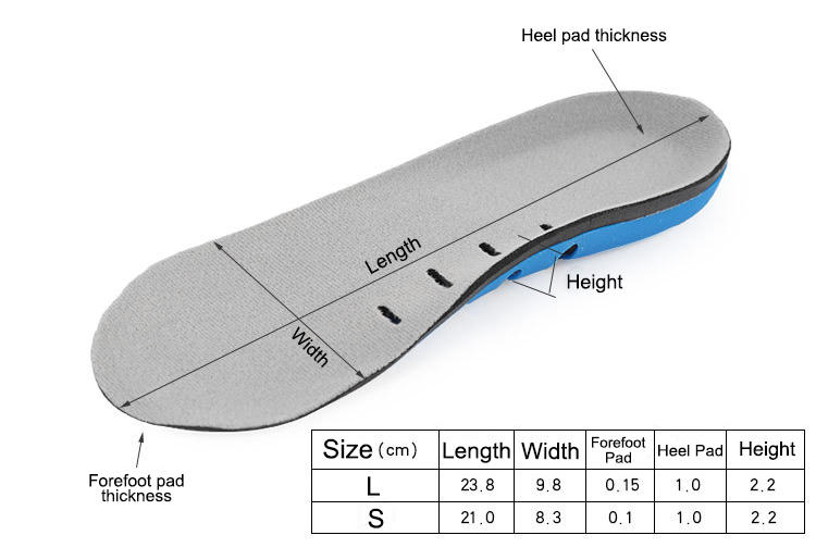 S-King High-quality orthotic arch support insoles price for stand