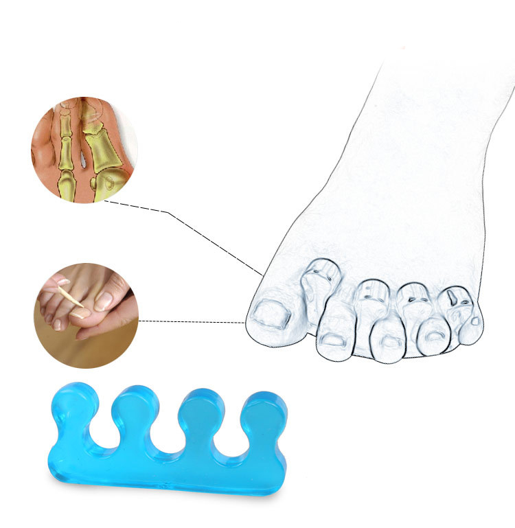 Foot Care Product Medical orthotics Gel Bunion Silicone Toe Separator, Toe Stretcher Separator