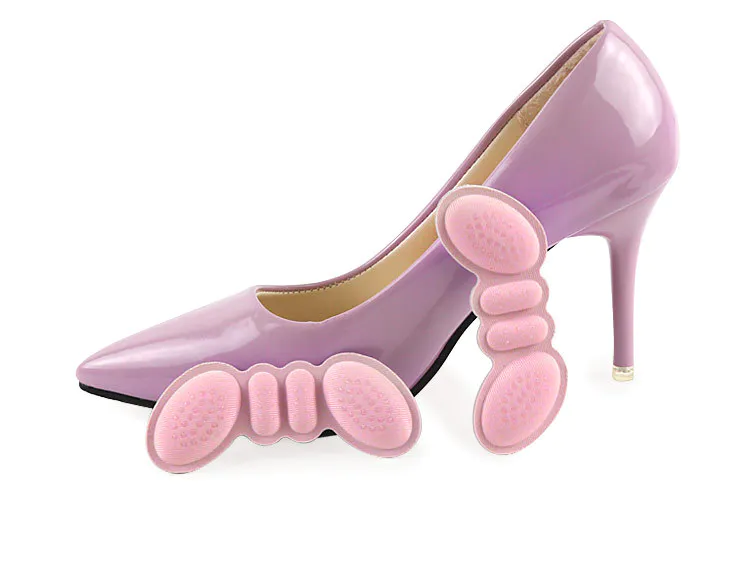 Polyurethane sponge foam butterfly adhesive glue heel liner protector for woman shoe