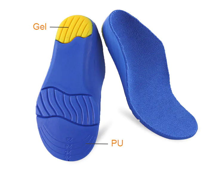 Arch support shock absorption anti-skid sports and leisure cuttable full pad for Children's flat foot sole