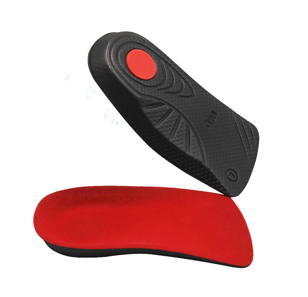 Unisex flat foot heel pad sports shock absorption arch support velvet surface anti-slip sweat-absorbent