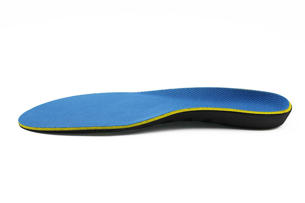 Three layers full length medical orthotic shoe insoles for bowlegs correction with arch supports