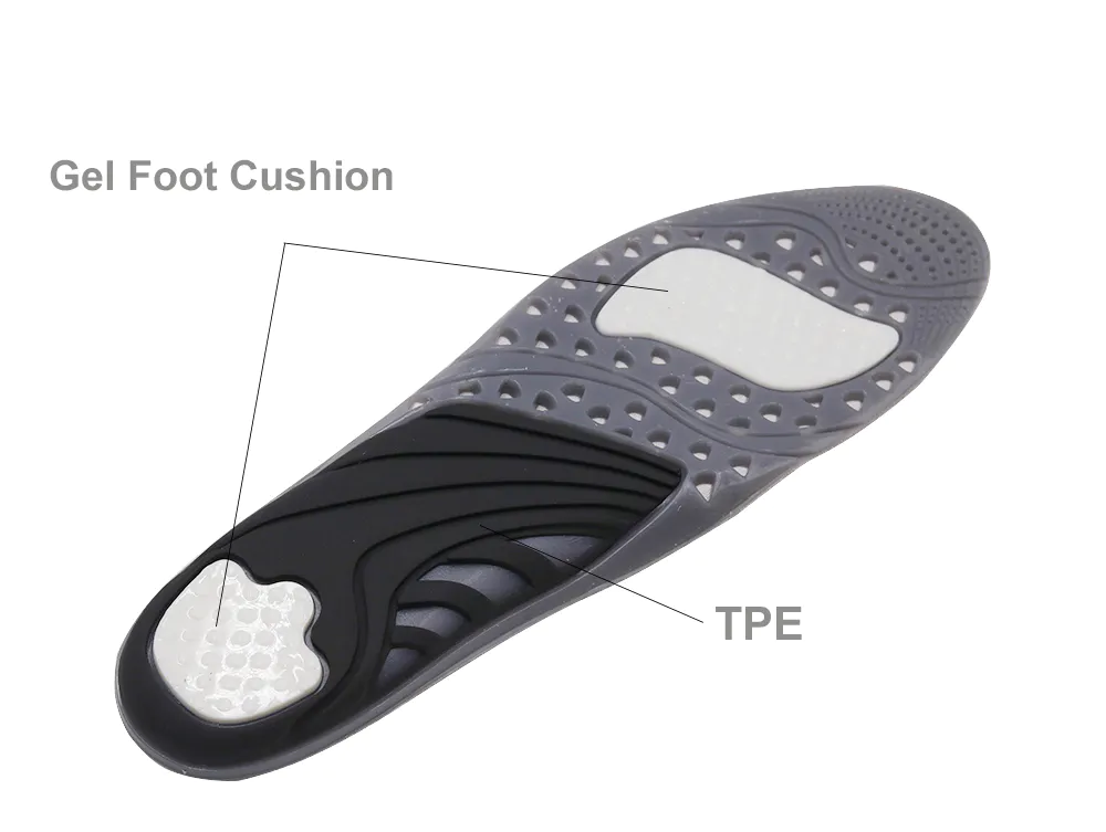 TPE feet pain relief athlete heel spurs reduce shoe insert for plantar fasciitis