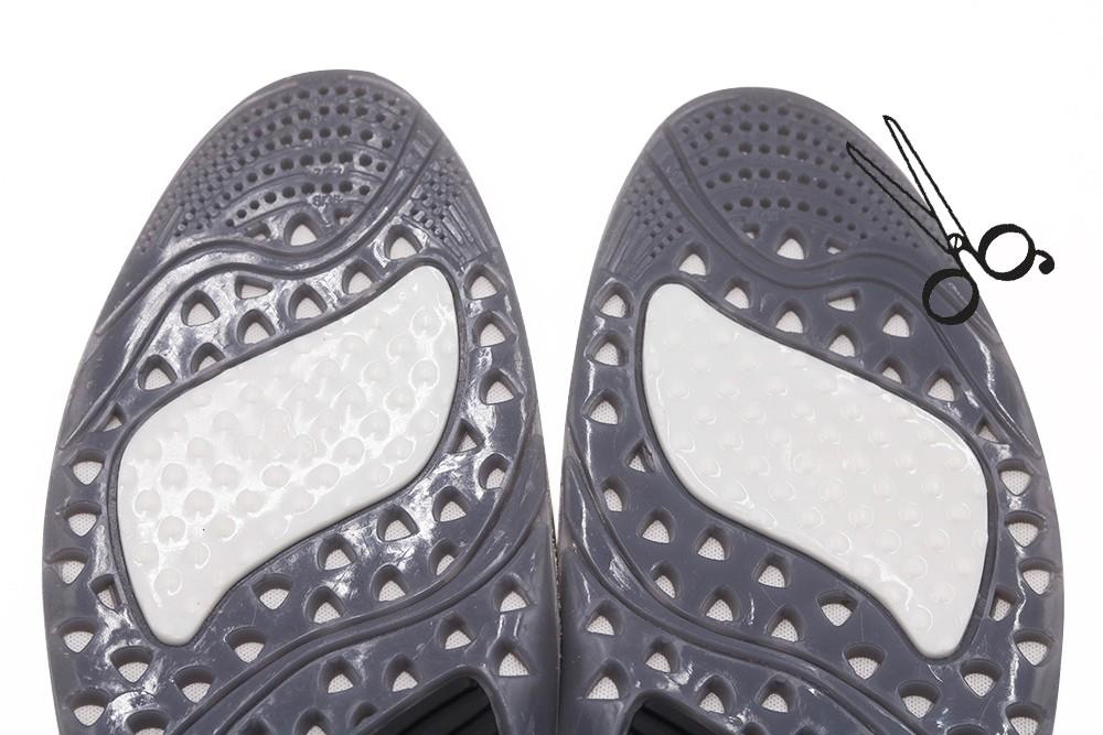 Custom gel insoles for walking boots for forefoot pad