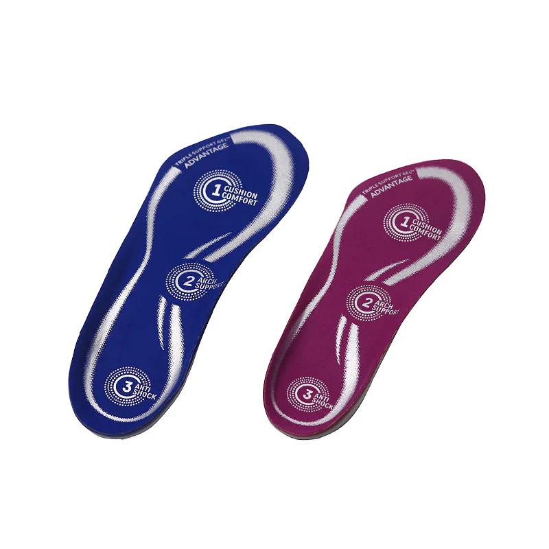 Sports silicone gel Insoles low arch support plantar Running tpe gel shoe insole for shoes