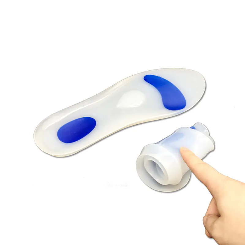 Unisex Medical Treatment foot pain relief silicone gel arch support orthopedic insoles