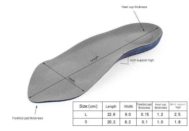 S-King orthotic arch support inserts company for footcare health