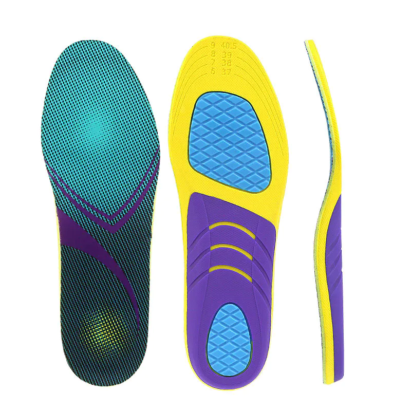 Arch support shoe insoles shock absorption soft high elasticity anti-torsion sporting