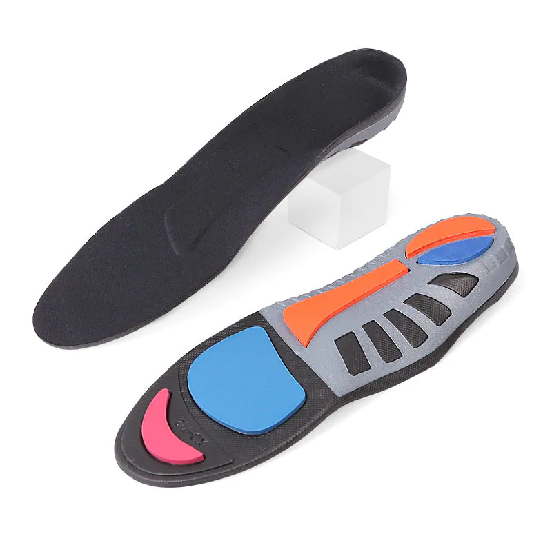 Ultra elasticity shock absorption sporting full length XO foot correction arch support orthotic Poron shoe insoles