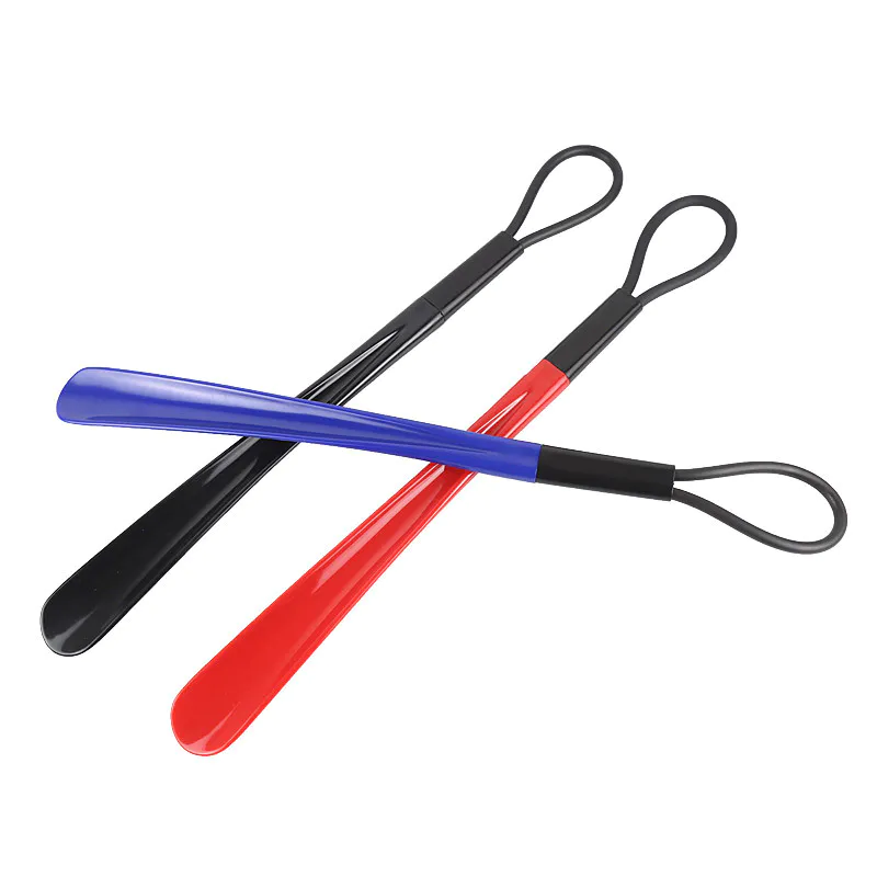 ABS shoehorn convenient for the elderly and pregnant women to wear shoes without bending straight handle shoehorn