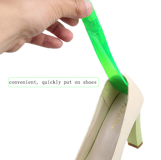 Colored PVC shoehorn, Lazy extend shoes shoehorn
