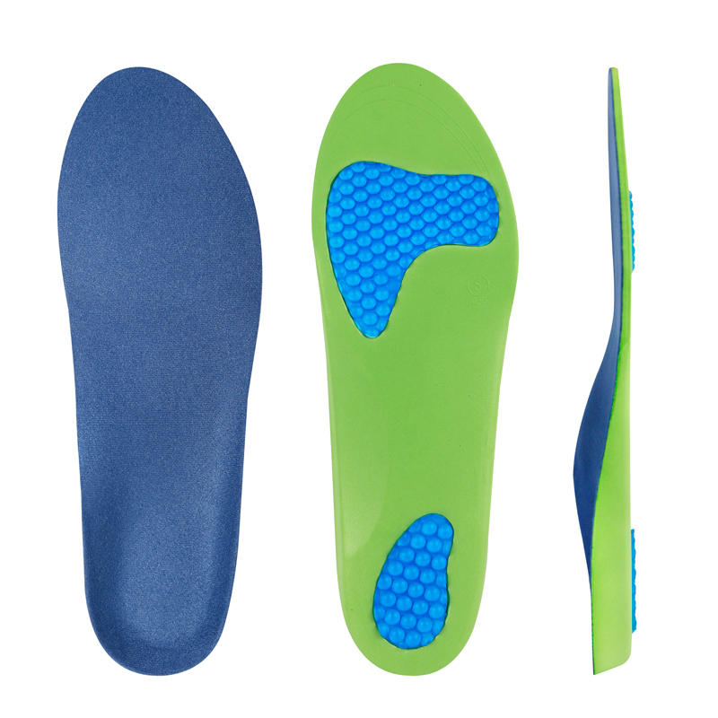 EVA Arch Support Plantar Fasciitis Running Shock Absorption Heel Spurs Foot Pain Orthotic Insoles with Gel Pad