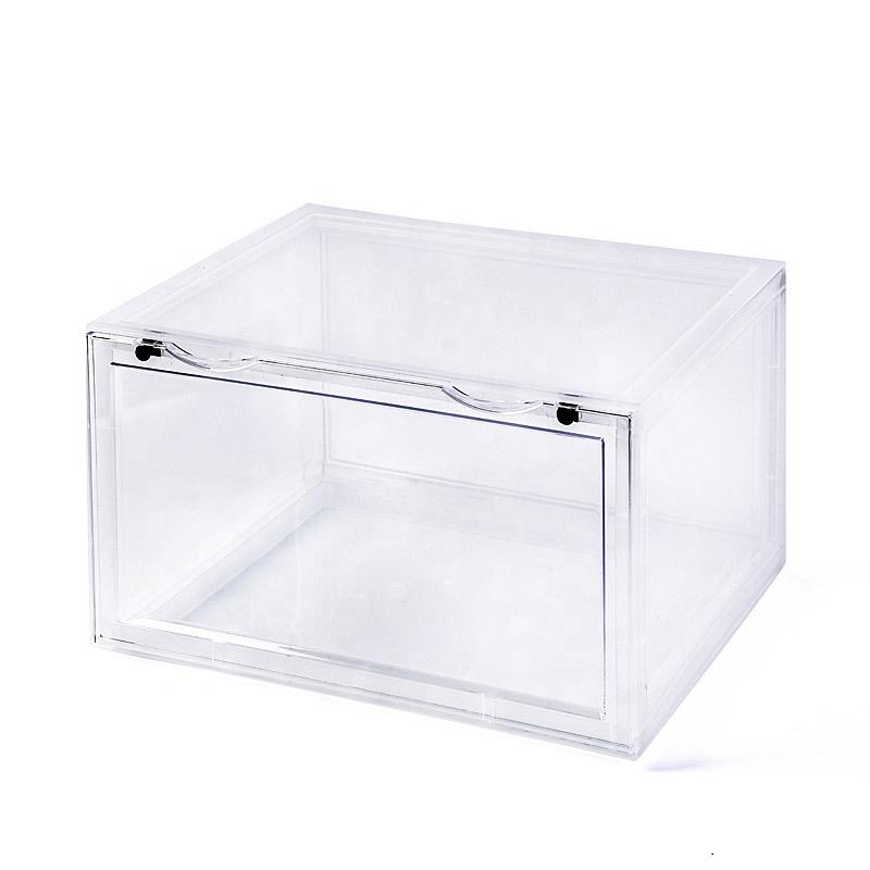 Dust-proof and Moisture-proof Odor-proof Detachable 6-piece Thickened Transparent Sneaker Organizer Plastic Shoe Box