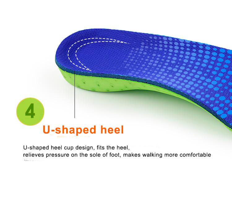 Custom Orthopedic Shoe Insert Arch Support Orthotics Insoles with Breathable Hole for Flat Feet Insoles