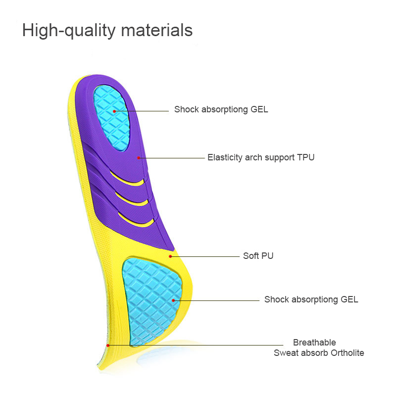 product-S-King-Arch support shoe insoles shock absorption soft high elasticity anti-torsion sporting