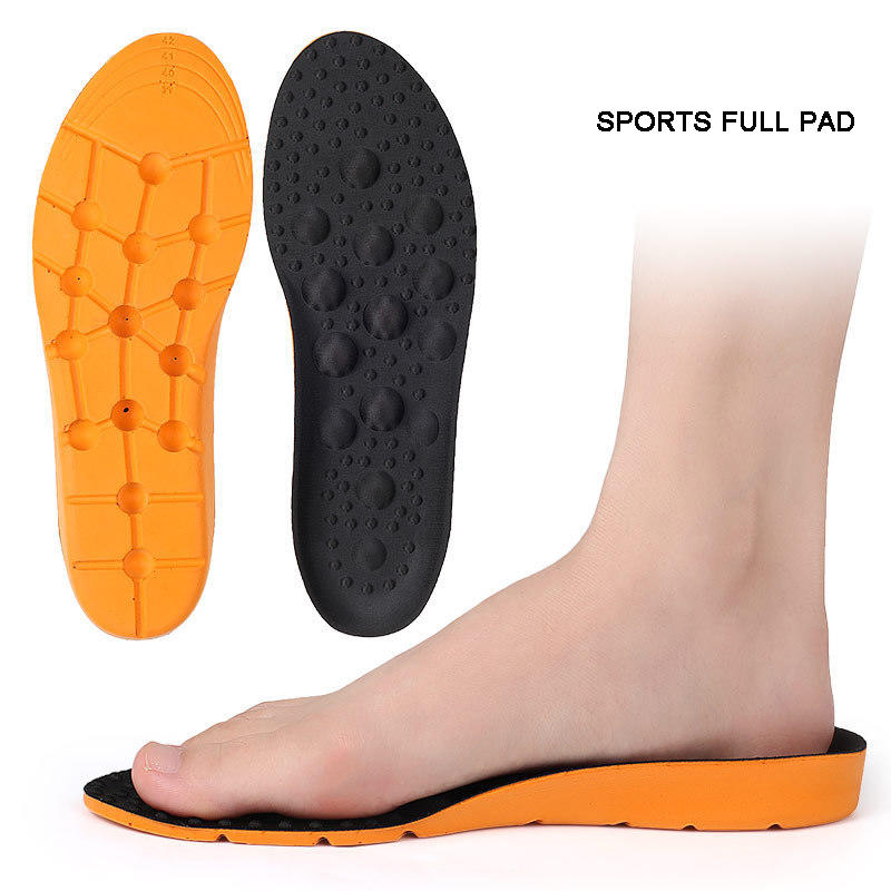 Shock Absorption and Foot Pain Relief Insoles Plantar Fasciitis Orthotics PU Memory Foam Shoe Insoles
