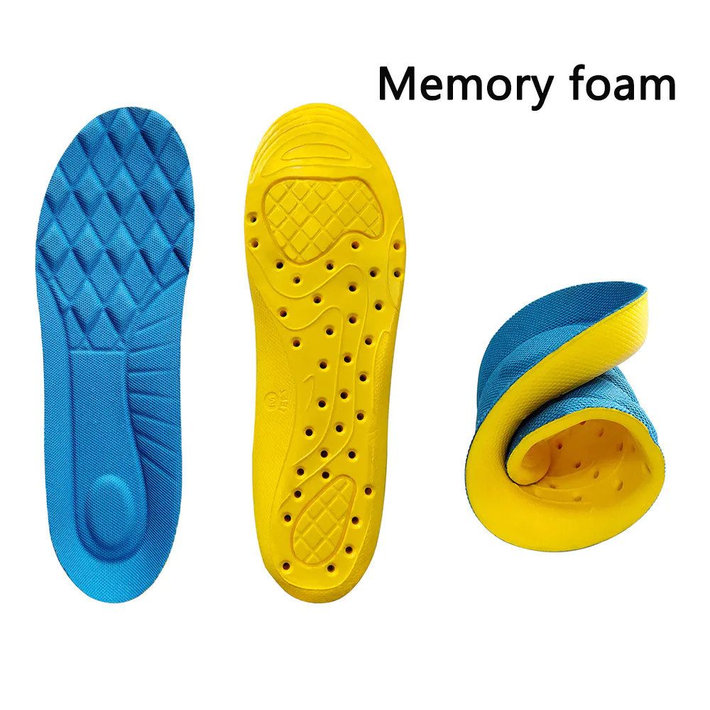 s-king man and women custom made logo new orthotic memory high-quality PU foam massaging elastomer running insole