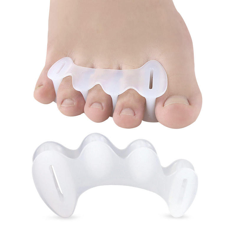 Silicone Toe Separator three hole Foot Care Product Medical orthotics Gel Bunion Toe Stretcher Separator correct toes