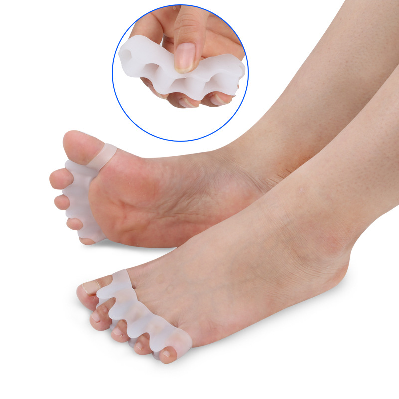 Manufacture Adults and Children Toe Separator Bunion Corrector Set SEBS Five Hole Foot Finger Pedicure Toe Separator