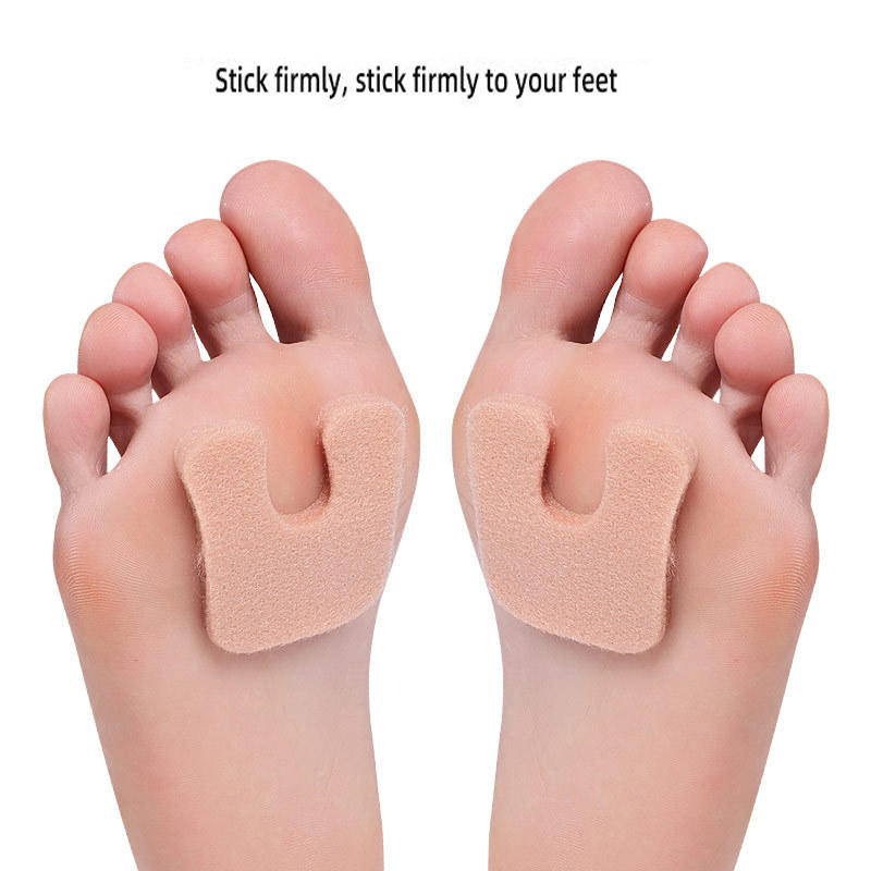 U-Shaped Felt Callus Pads Protect Calluses from Rubbing on Shoes Reduce Foot and Heel Pain Self-Stick callus cushions