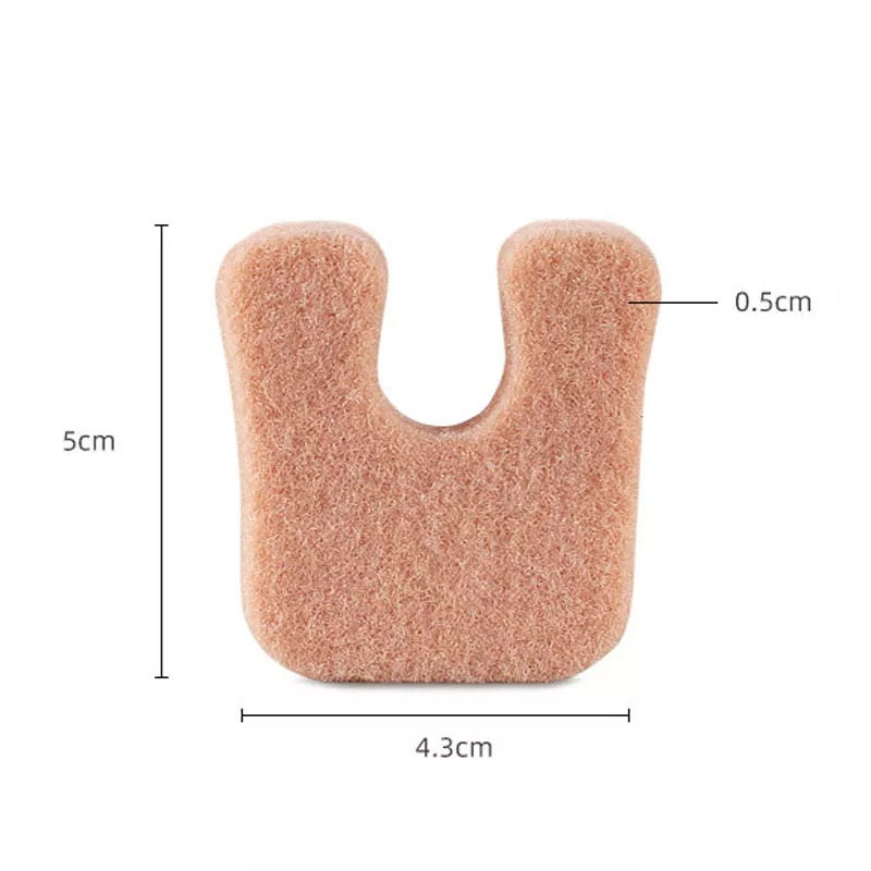 product-S-King-U-Shaped Felt Callus Pads Protect Calluses from Rubbing on Shoes Reduce Foot and Heel