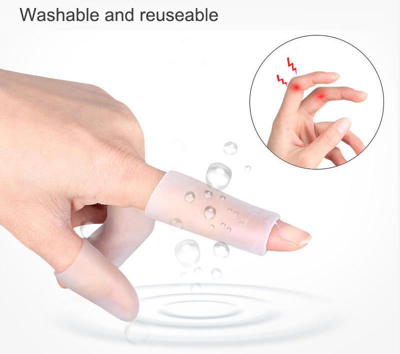 Silicone Stretched Cuttable Tube Moisturizing Protector Toe Cap Sleeves, Finger Protectors
