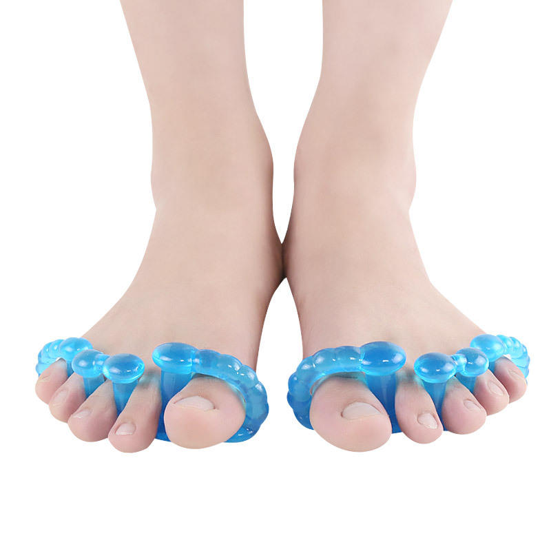 Silicone Toe Separator Five hole Foot Care Product Gel Bunion Toe Stretcher Separator Correct Toes