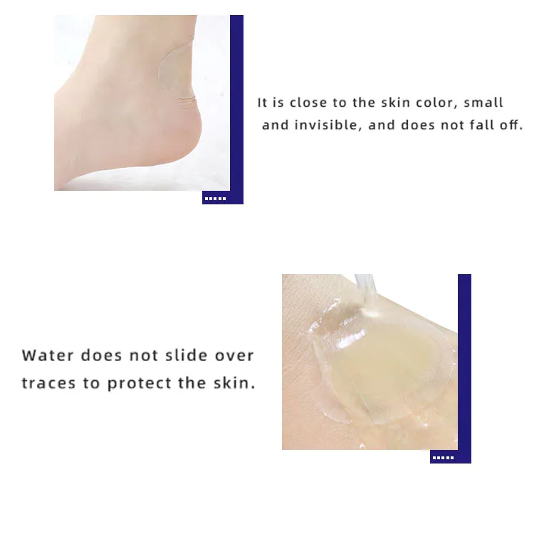 S-King Women Waterproof Silicone GEL Heel Liner Heel Anti-wear Invisible Hydrogel Arbitrary Heel Blister Paste