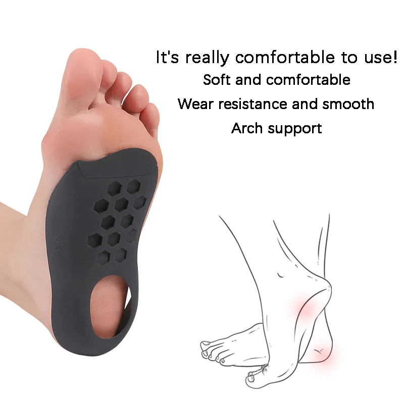 S-King Man And Women Insoles For Arch Support Half Medial Arch Support Insoles