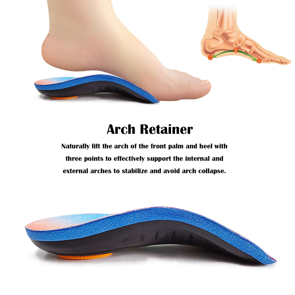 product-S-King Man And Women Customizable Heel Liner High Elastic Eva Orthotic 34 Arch Support Flat 