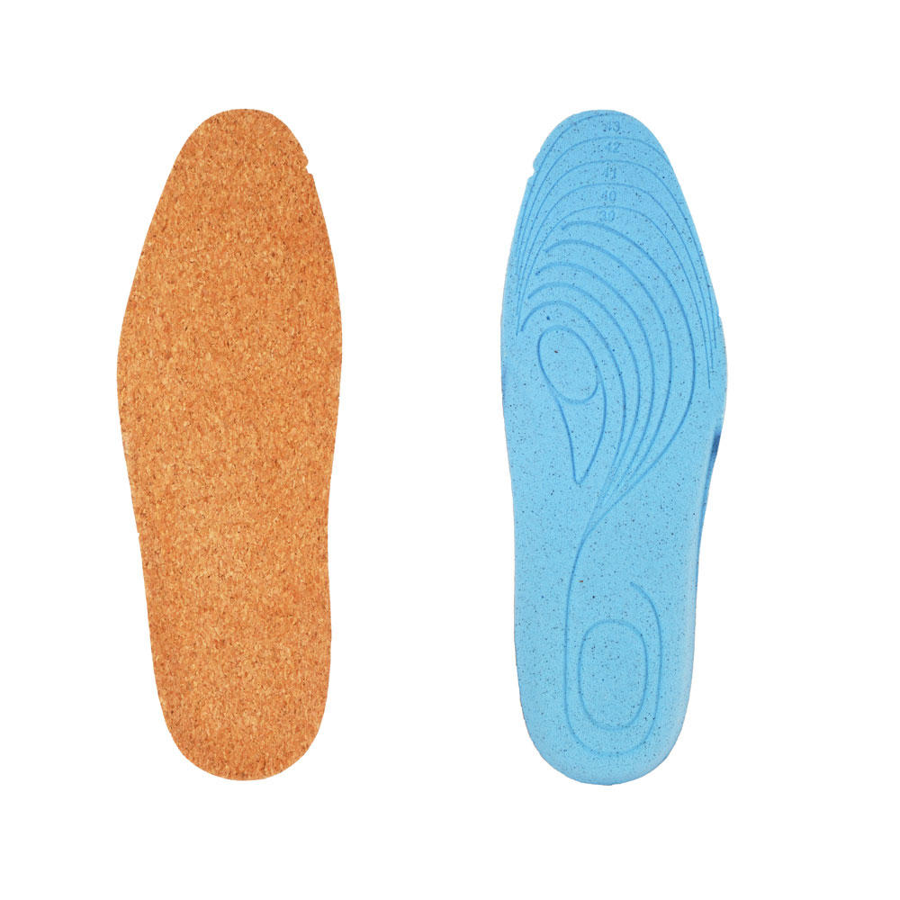 S-King Man And Women Soft OEM/ODM Sport Insoles Rubber Comfortable Cork Insoles Plantar Fasciitis