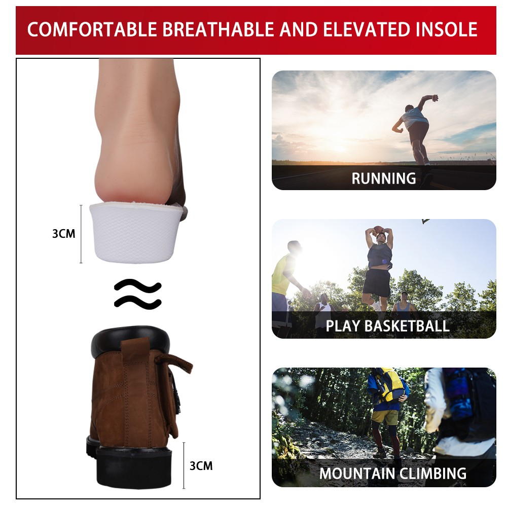 product-S-King-S-King Hot Sale PVC Height Increase Insoles Soft Breathable Shock Sports Insole-img
