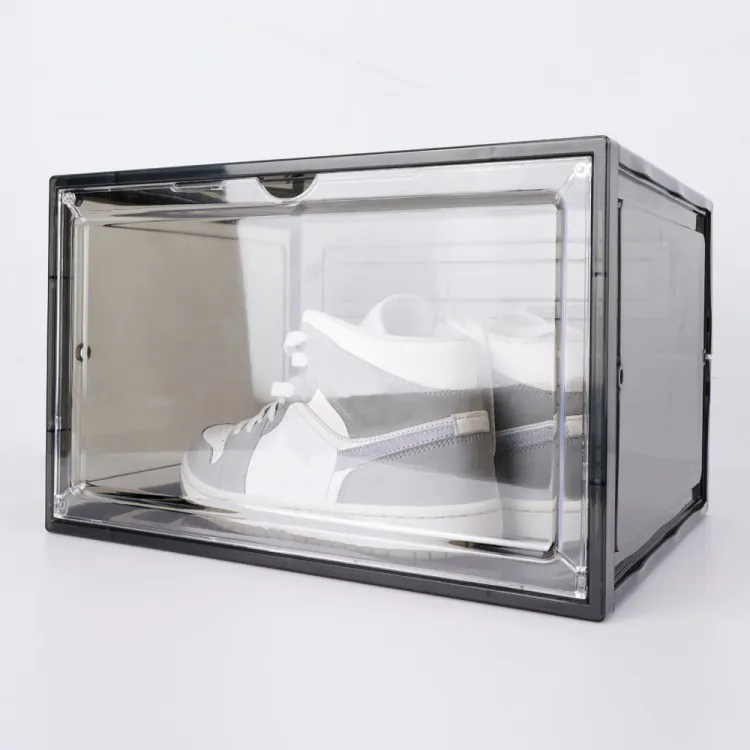 S-King Factory New Transparent Acrylic Shoe Box Storage Sneaker Display Organizer Shoe Container