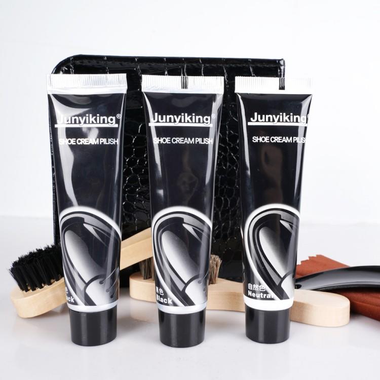 Travel Shoe Shine Care Set Real Leather Shoes Cleaning Brush Solid Maintenance Oil Shoe Clean Tool