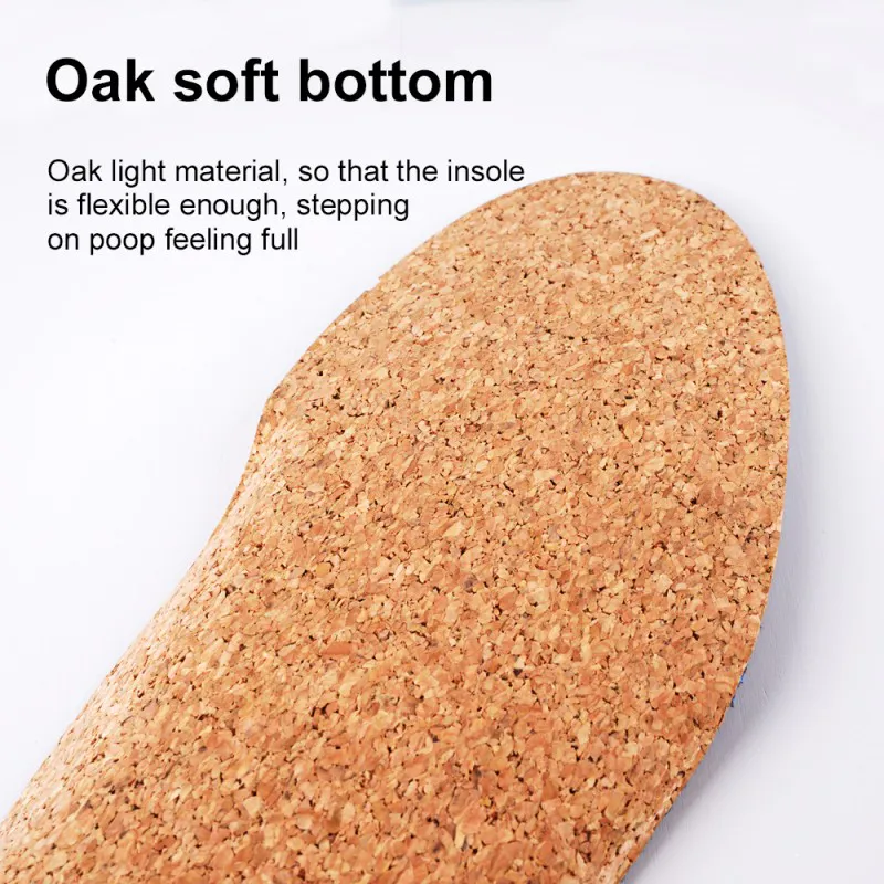 Nature Cork Insoles for Men and Women Shoe Inserts Thick Custom Foam Shoe Insoles